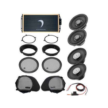 Diamond Audio 98 - 13 Harley Davidson Road Glide 4-Speaker System - DA9813RGTP3