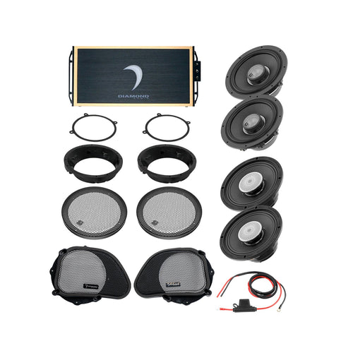 Diamond Audio 98 - 13 Harley Davidson Road Glide 4-Speaker System - DA9813RGTP3