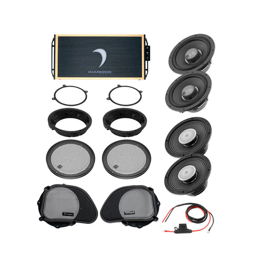 Diamond Audio 98 - 13 Harley Davidson Road Glide 4-Speaker System - DA9813RGTP3