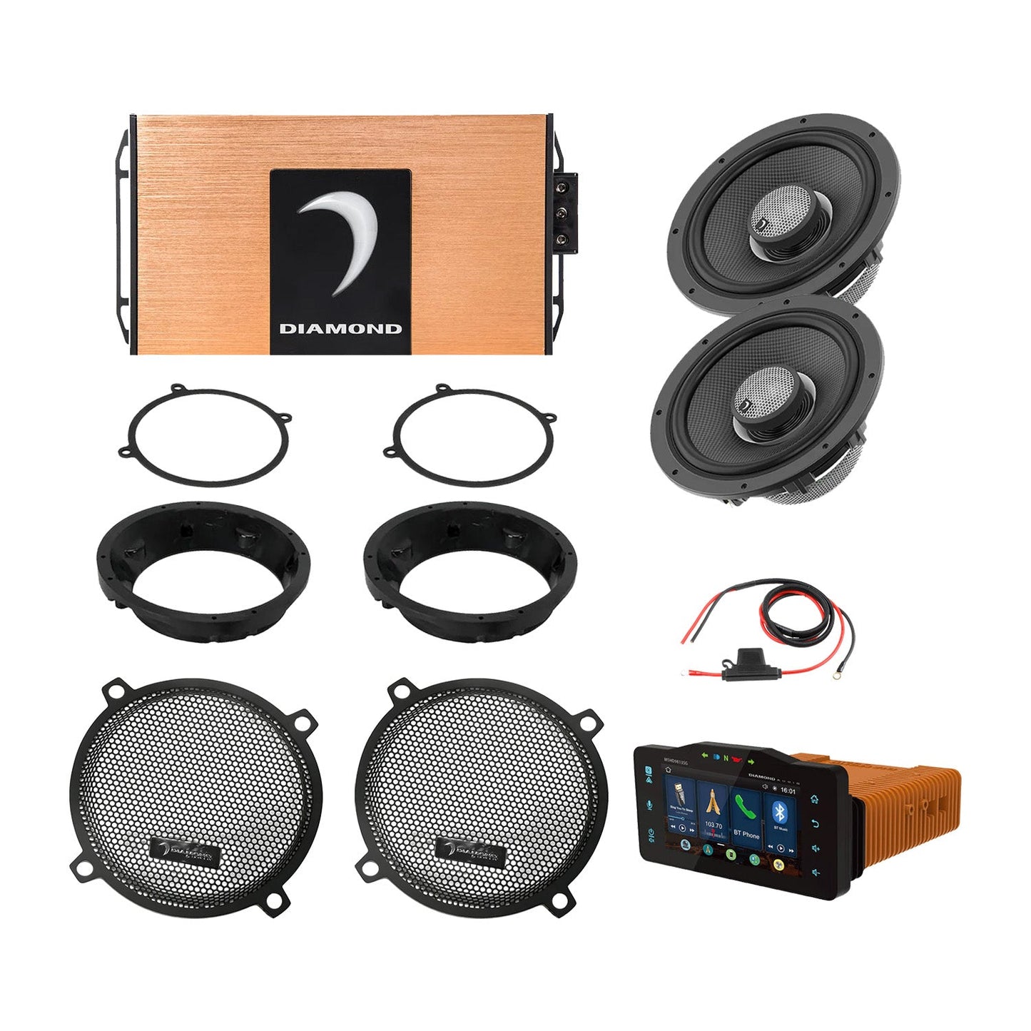 Diamond Audio 98 - 13 Harley Davidson Street Glide 2-Speaker System - DA9813SGSP1R