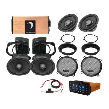 Diamond Audio 98 - 13 Harley Davidson Street Glide 4-Speaker System - DA9813SGSP3R