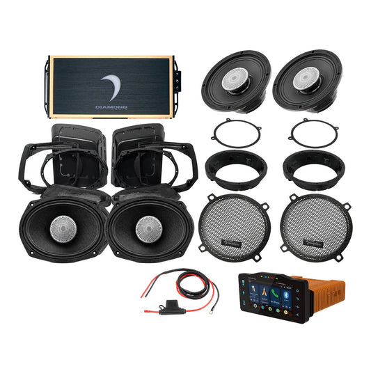 Diamond Audio 98 - 13 Harley Davidson Street Glide 4-Speaker System - DA9813SGSP5R