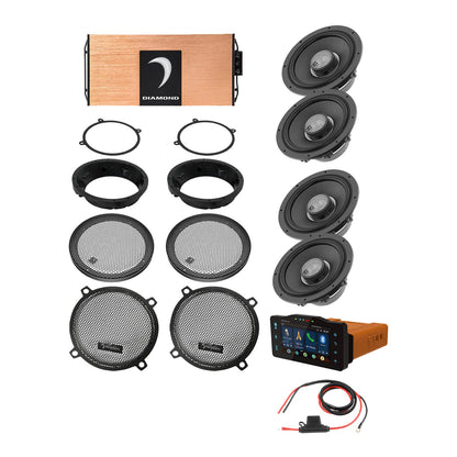 Diamond Audio 98 - 13 Harley Davidson Street Glide 4-Speaker System - DA9813SGTP1R
