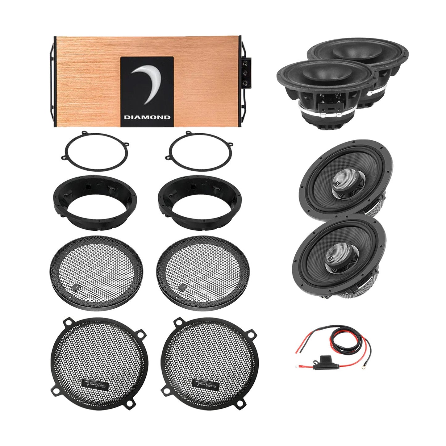Diamond Audio 98 - 13 Harley Davidson Street Glide 4-Speaker System - DA9813SGTP2