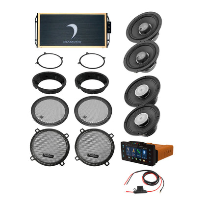 Diamond Audio 98 - 13 Harley Davidson Street Glide 4-Speaker System - DA9813SGTP3R