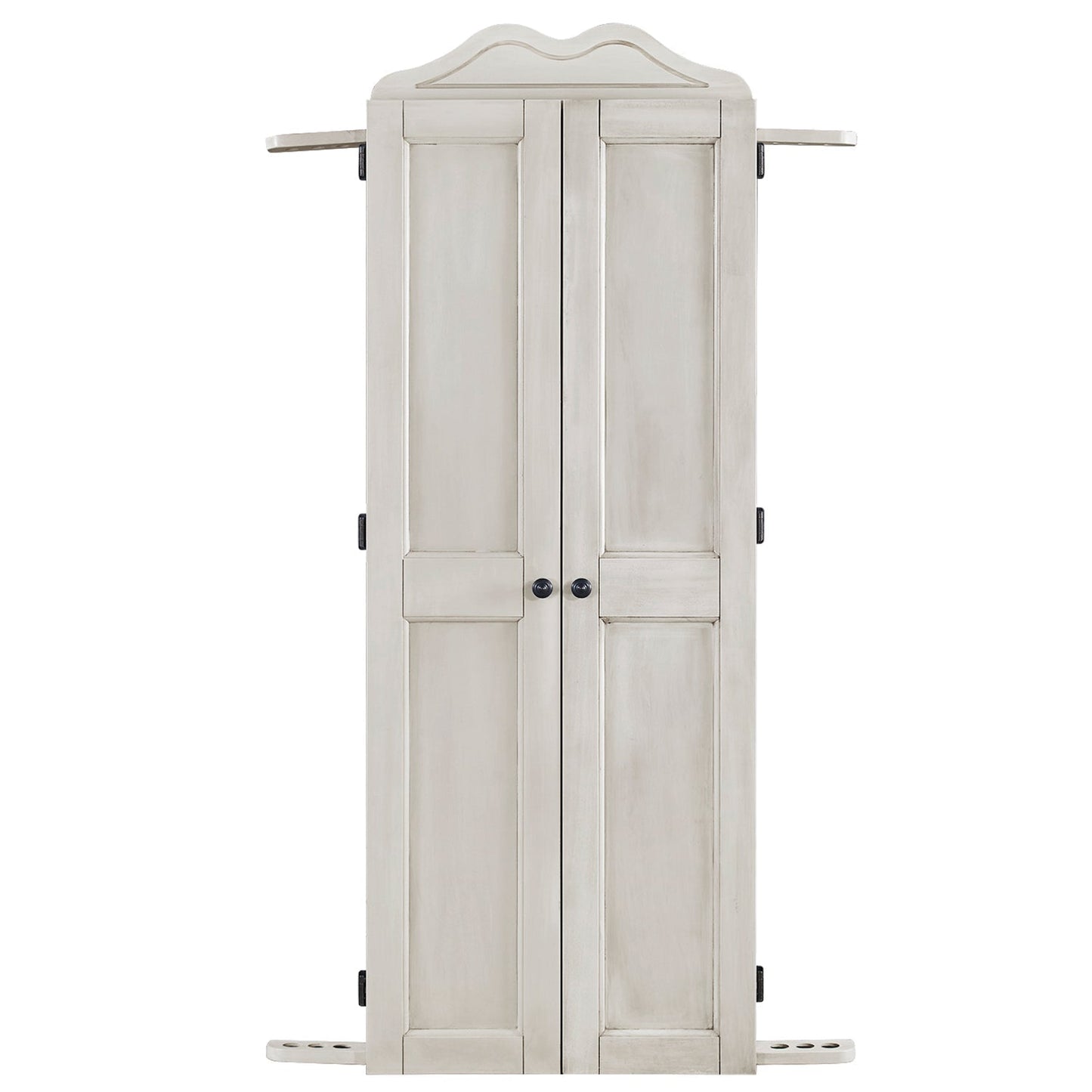 RAM Game Room Dartboard Cabinet Cue Holder - Antique White DCAB2 AW