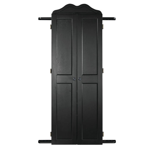RAM Game Room Dartboard Cabinet Cue Holder - Black DCAB2 BLK