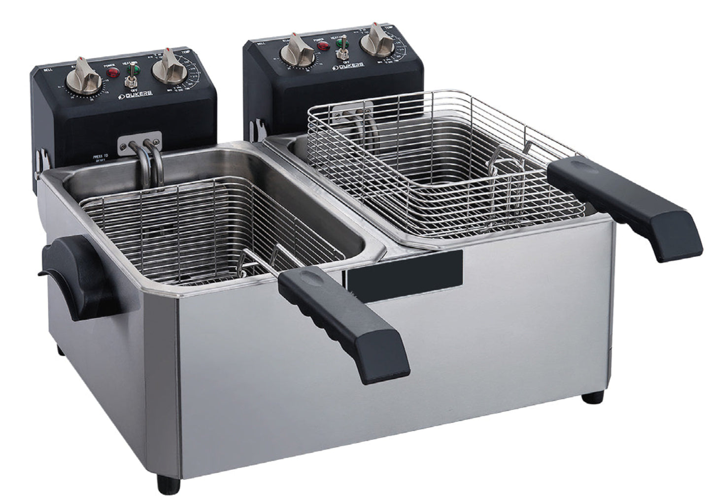 Chef AAA - 14lb Two Basket Electric Countertop Deep Fryer - TCF7ED
