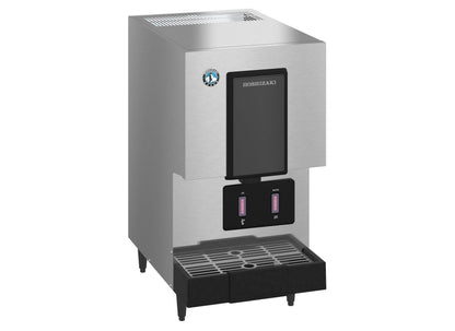 Hoshizaki DCM-271BAH-OS | 17" Wide Hands Free Air-Cooled Mini Cubelet Ice & Water Dispenser w/ Built-In Storage Bin - DCM-271BAH-OS