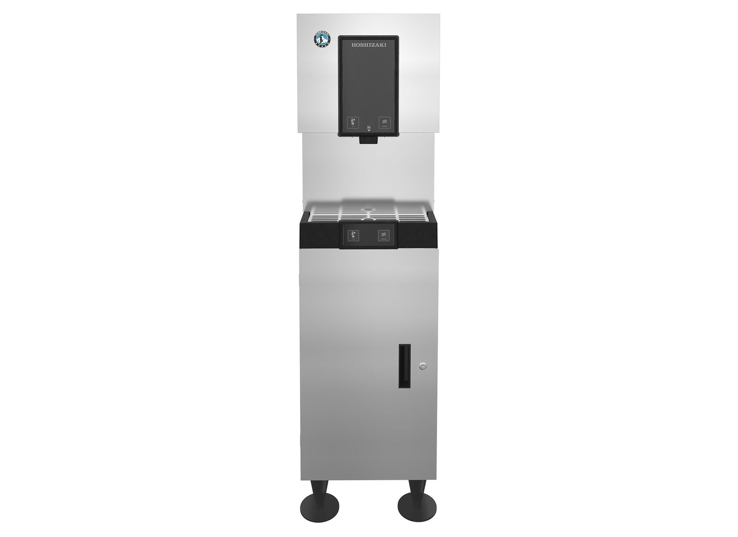 Hoshizaki DCM-271BAH | 17" Wide Air-Cooled Mini Cubelet Ice & Water Dispenser w/ Built-In Storage Bin - DCM-271BAH
