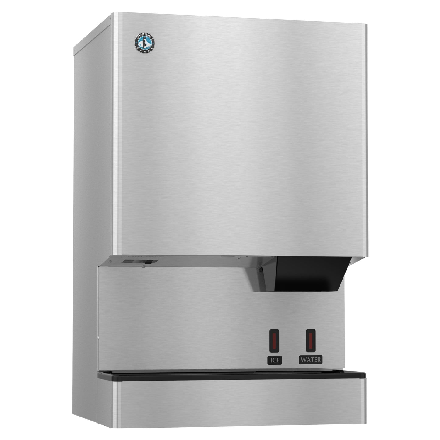 Hoshizaki  | 26" Wide Hands Free Water-Cooled Small Cubelet Ice & Water Dispenser w/ Built-In Storage Bin - DCM-500BWH-OS