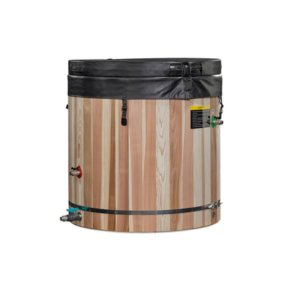 Golden Designs Cold Therapy Barrel 304 Stainless Steel Cold Plunge - DCT-B-042-SSPC-34