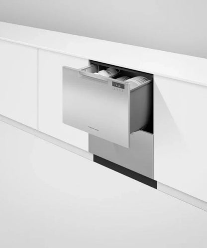 Fisher Paykel Series 7, Contemporary Tall Double DishDrawer Dishwasher Stainless Steel - DD24DCHTX9N