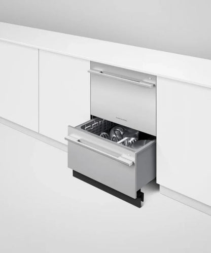 Fisher Paykel Series 9, Contemporary Tall Double DishDrawer Dishwasher Stainless Steel - DD24DDFTX9N