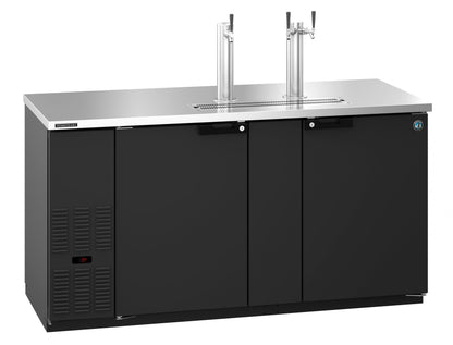 Hoshizaki DD69 | 70" Wide 2 Section Black Vinyl Direct Draw - DD69