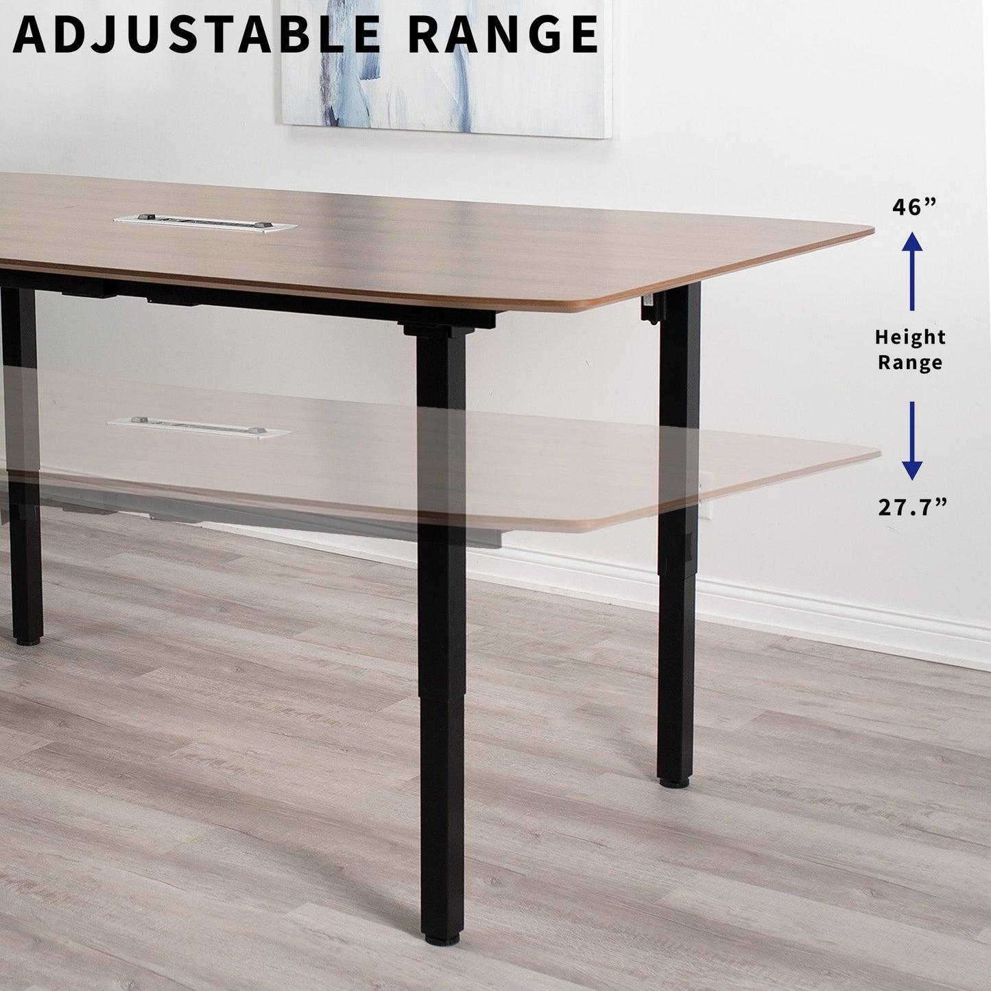 VIVO Electric 4-Leg Dual Motor Desk Frame - DESK-E-400B