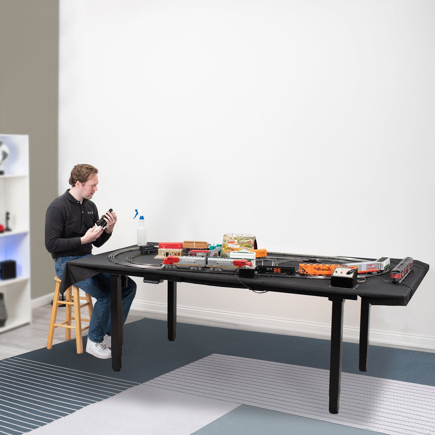 VIVO Electric 4-Leg Dual Motor Desk Frame - DESK-E-400B