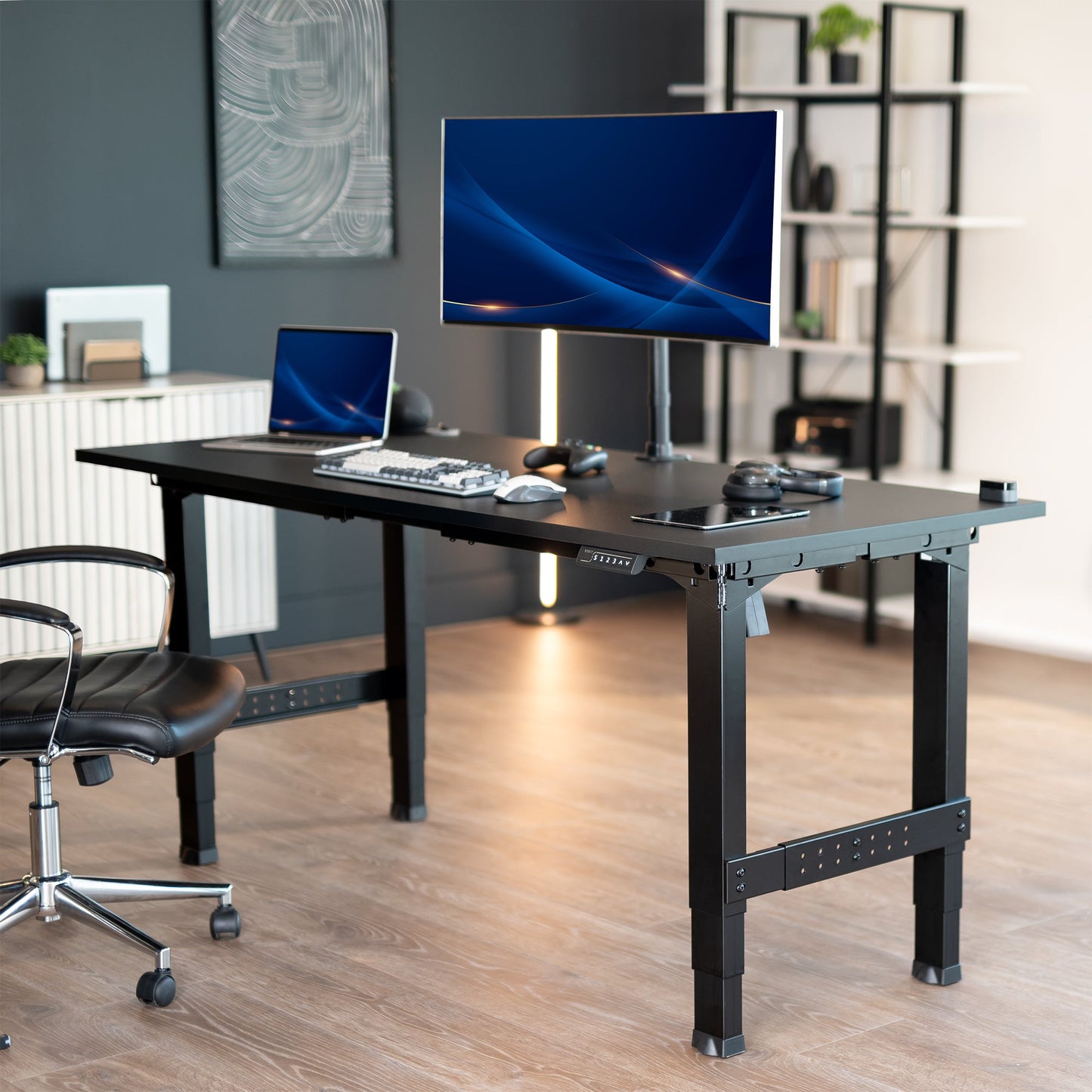 VIVO Premium Electric 4-Leg Dual Motor Frame - DESK-E-P4B