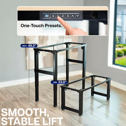 VIVO Premium Electric 4-Leg Dual Motor Frame - DESK-E-P4B