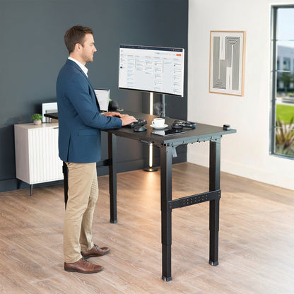 VIVO Premium Electric 4-Leg Dual Motor Frame - DESK-E-P4B