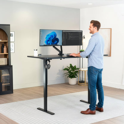 VIVO 2E Series - 71" x 30" Electric Desk with Touch Screen Memory Controller - DESK-KIT-2E71B