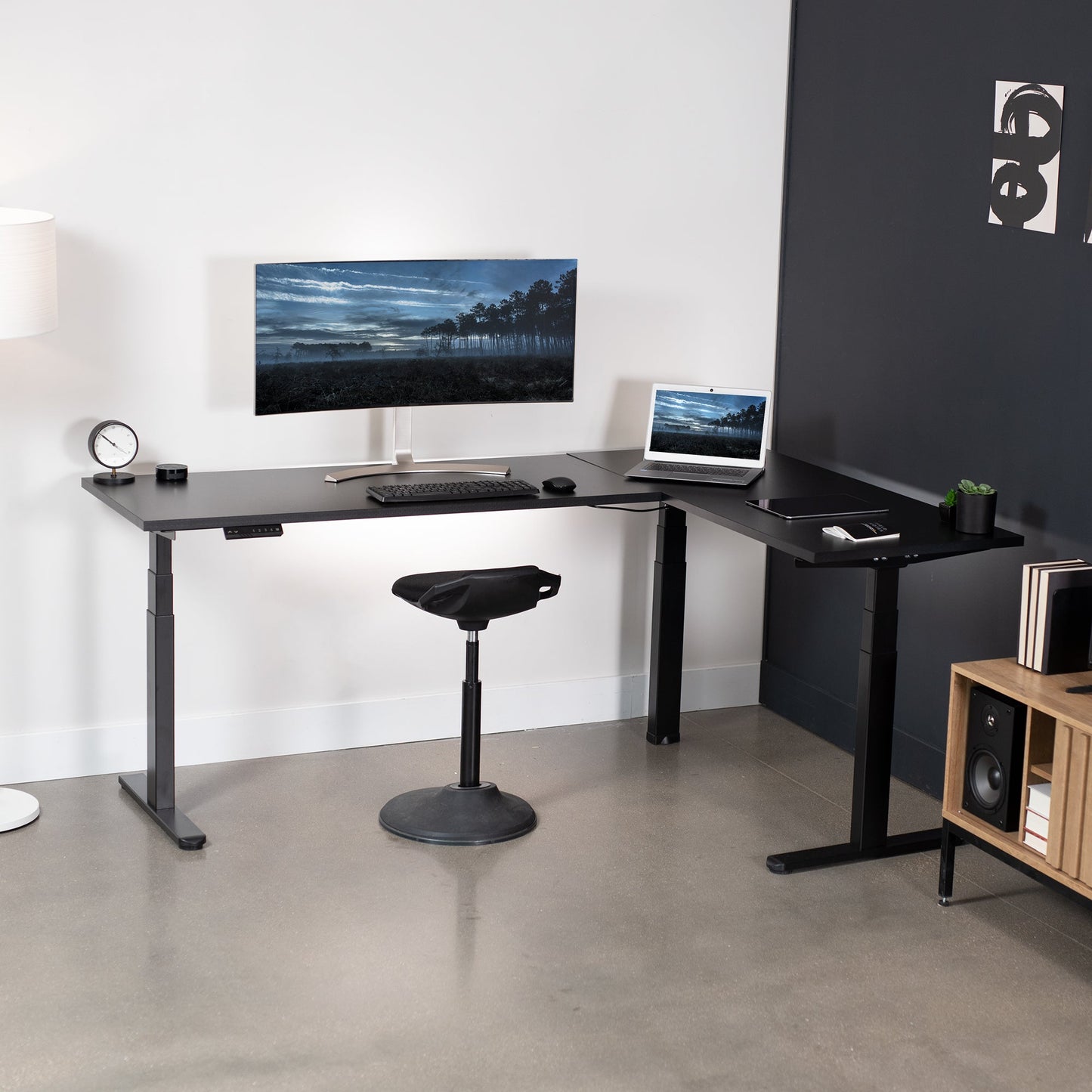 VIVO 3E Series - Triple Motor Corner Electric - DESK-KIT-3E5SB