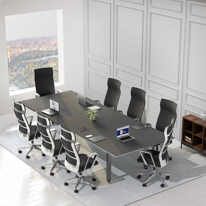VIVO 40 Series - 118" x 55" Dual Motor 4-Leg Conference Table with Square Corner Top - DESK-KIT-405B