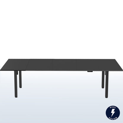 VIVO 40 Series - 118" x 55" Dual Motor 4-Leg Conference Table with Square Corner Top - DESK-KIT-405B