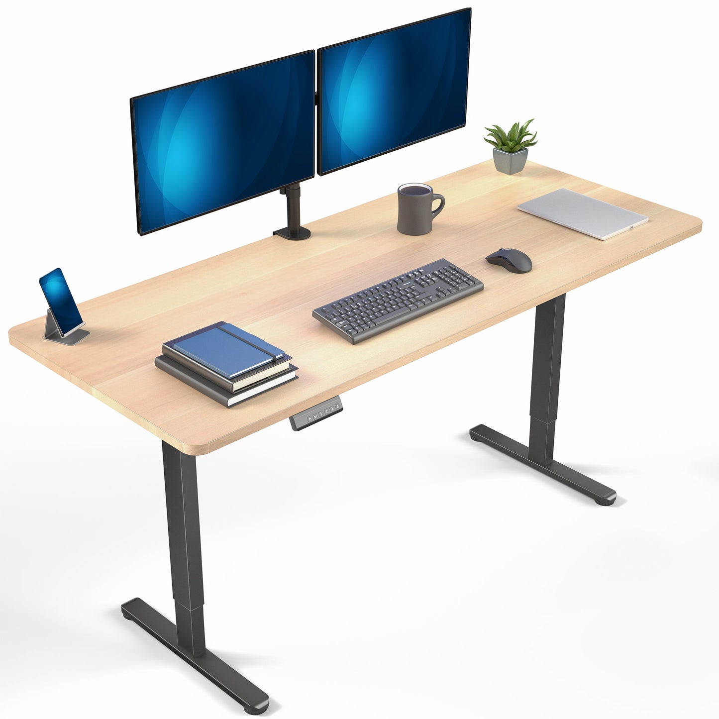 VIVO E2 Series - 71" x 30" Dual Motor Electric - DESK-KIT-E2B71B