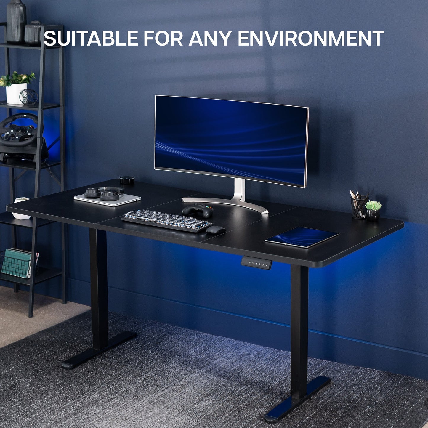 VIVO E2 Series - 71" x 36" Dual Motor Electric Desk - DESK-KIT-E2B7B-36