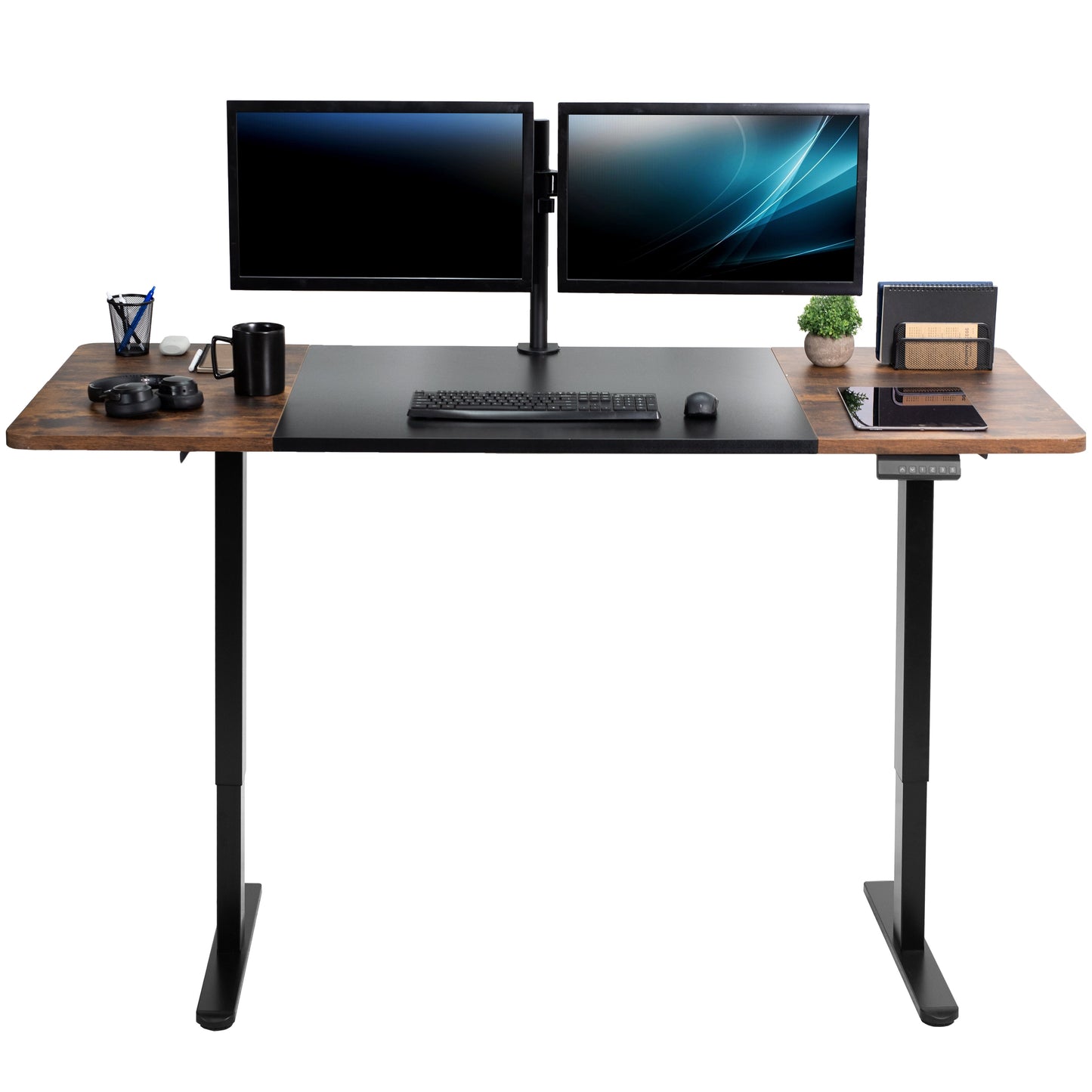 VIVO E2 Series - 71" x 30" Dual Motor Electric - DESK-KIT-E2B7B