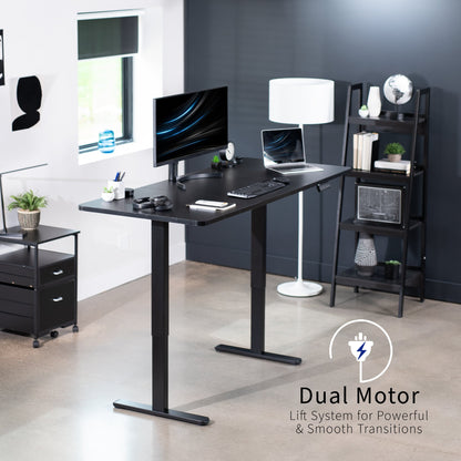 VIVO E2 Series - 71" x 30" Dual Motor Electric - DESK-KIT-E2B7B