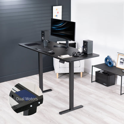 VIVO E2 Series - 71" x 30" Dual Motor Electric - DESK-KIT-E2B7B