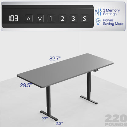 VIVO E2 Series - 83" x 30" Dual Motor Electric  - DESK-KIT-E2B84-30B