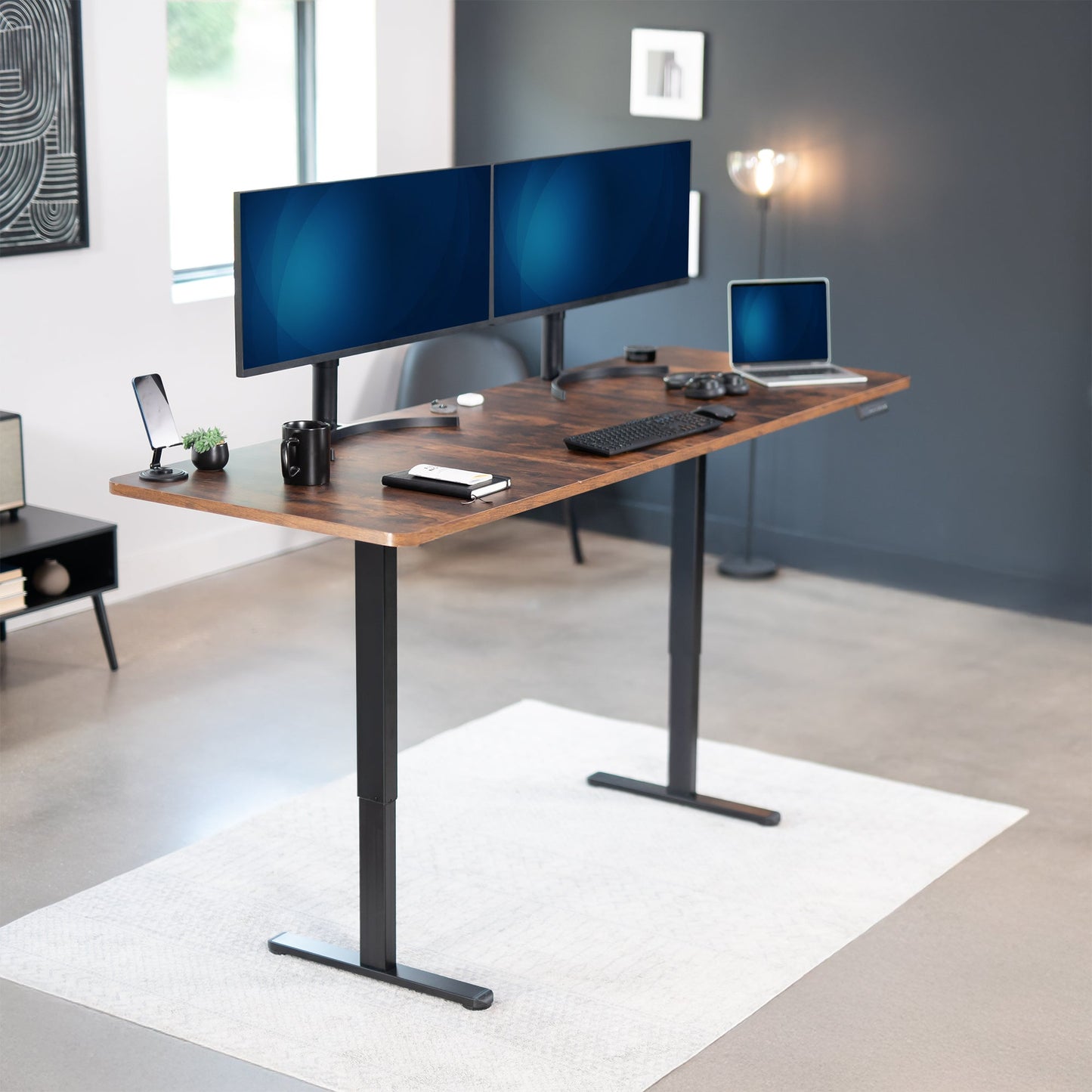 VIVO E2 Series - 83" x 30" Dual Motor Electric  - DESK-KIT-E2B84-30B