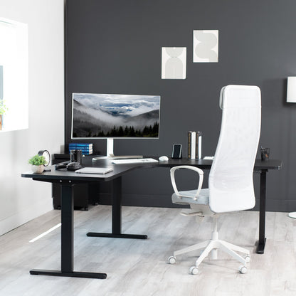 VIVO Electric Multi Motor Corner Frame with Memory Controller - DESK-V123EB
