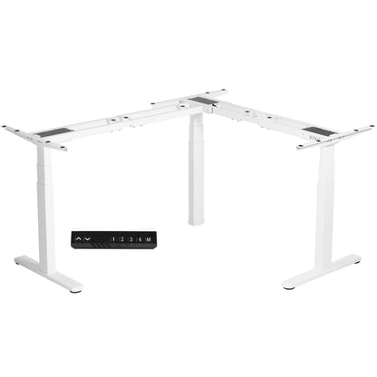 VIVO Electric Multi Motor Corner Desk Frame with Memory Controller - DESK-V130EB