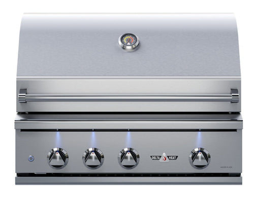 Delta Heat 32 Inch Natural Gas Grill with Infrared Rotisserie - DHBQ32R-DN