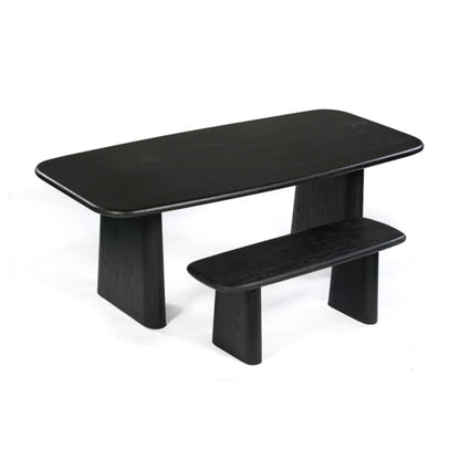Union Home Laurel Dining Bench - Charcoal  - DIN00152