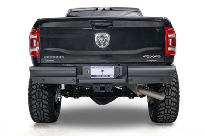 Fab Fours DR19-U4450-1 Dodge Ram 2500/3500 2019-2024 New Body Style Black Steel Elite Rear Bumper