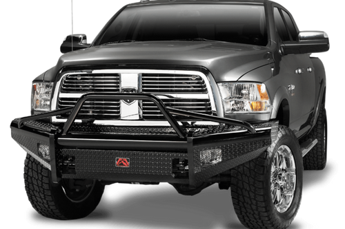 Fab Fours DR94-S1562-1 Dodge Ram 2500/3500 1994-2002 Black Steel Front Bumper with Pre-Runner Guard