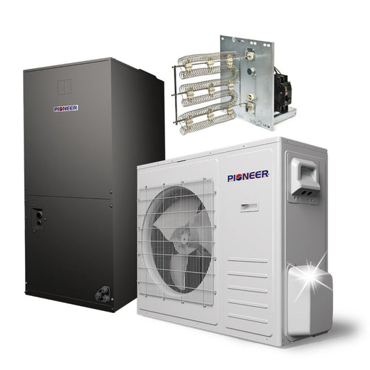 Pioneer 36,000 BTU 18 SEER2 Ducted Central Split Inverter+ Air Conditioner Heat Pump System, 2nd Generation - DYR3036GMFI18R