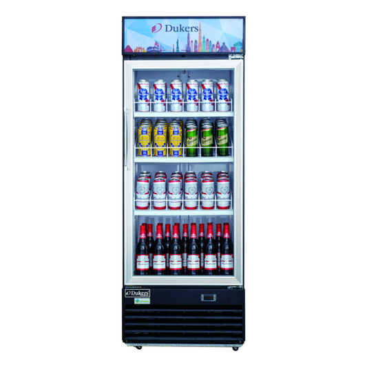 Chef AAA Commercial 25" 1 Glass Door Merchandiser Refrigerator 11.47cu.ft NSF - DSM-12R