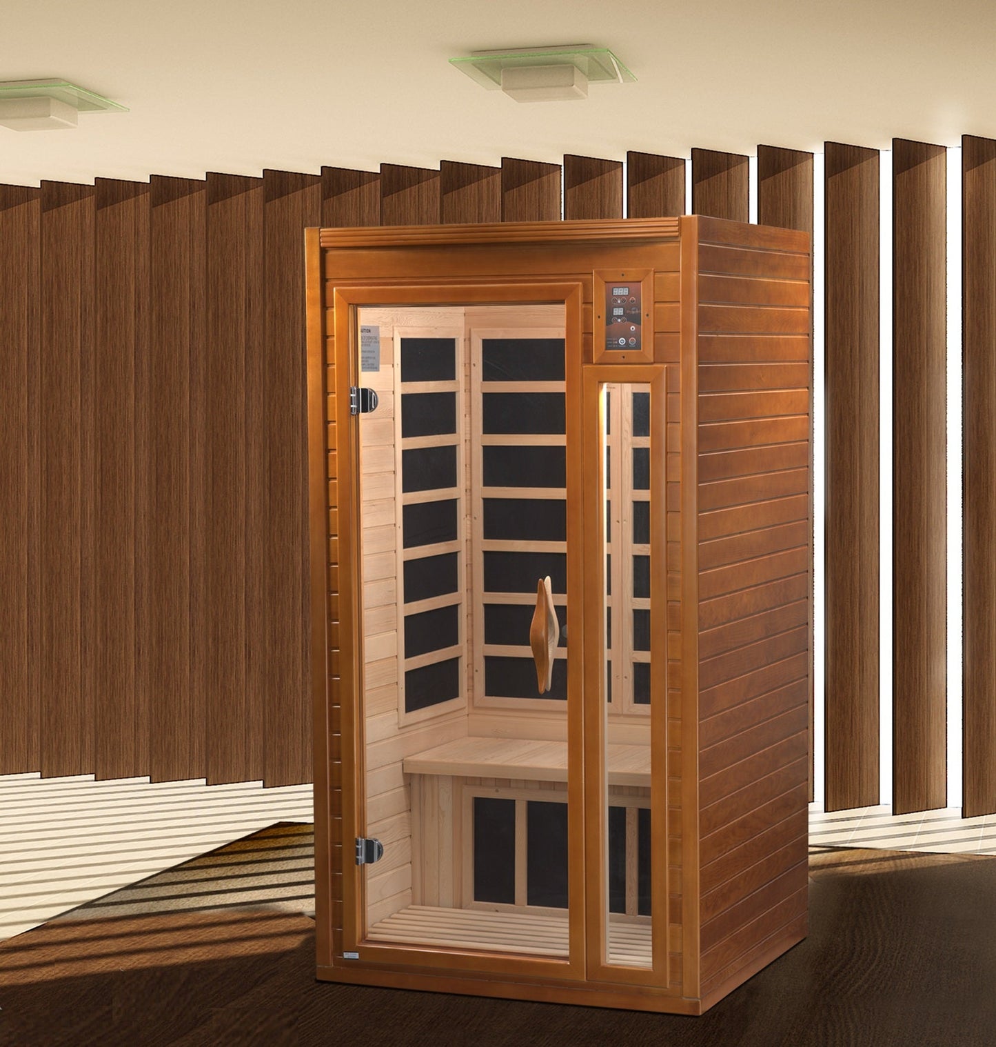 Golden Designs "Barcelona Elite" 1-2 Person Ultra Low EMF Far IR Sauna - DYN-6106-01 Elite