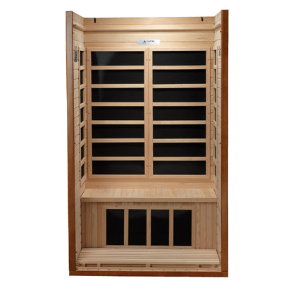 Golden Designs "Barcelona" 1-2 Person Low EMF Far IR Sauna - DYN-6106-01