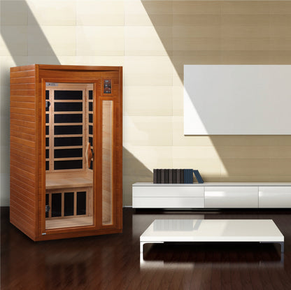 Golden Designs "Barcelona" 1-2 Person Low EMF Far IR Sauna - DYN-6106-01