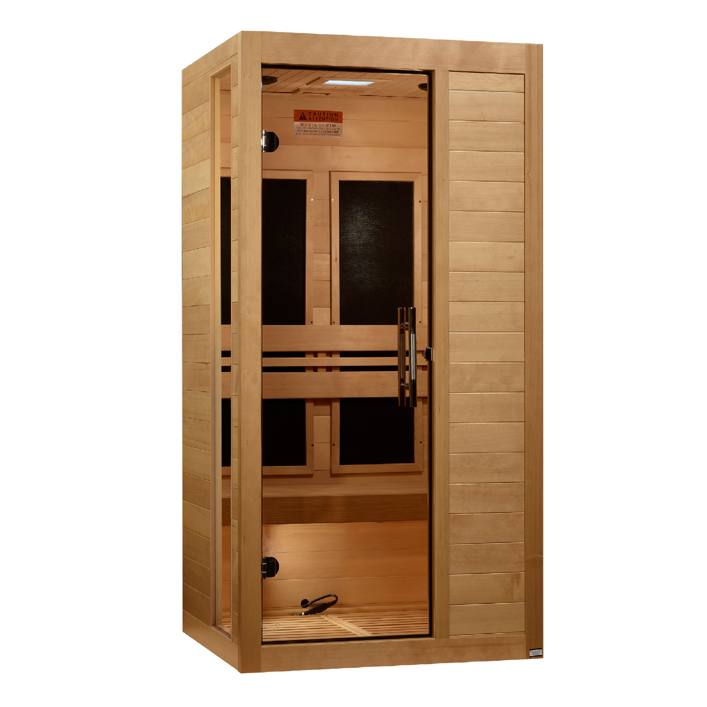 Golden Designs "Veneto" 1-2 Person Low EMF FAR IR Sauna  - DYN-6115-05