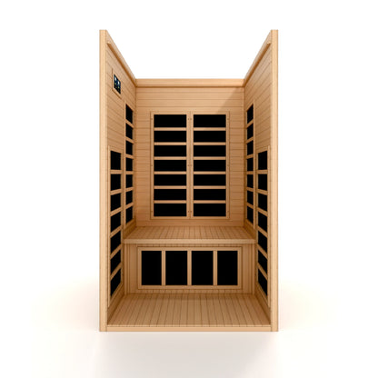 Golden Designs  1-2 Person Ultra Low EMF FAR IR Sauna  - DYN-6119-01 Elite