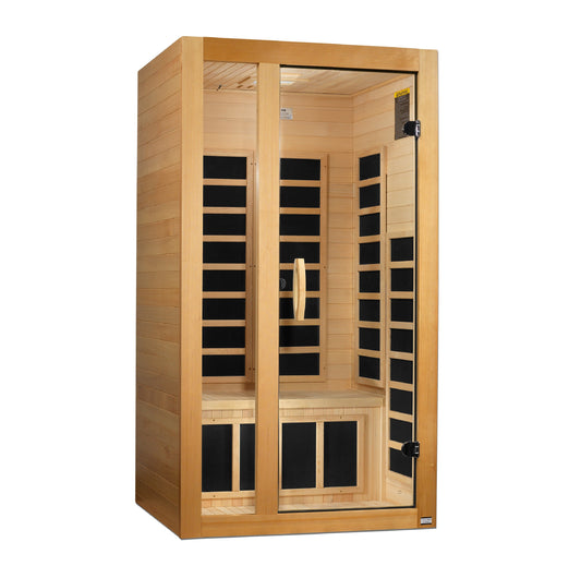 Golden Designs "Gracia" 1-2 Person Low EMF FAR IR Sauna - DYN-6119-01
