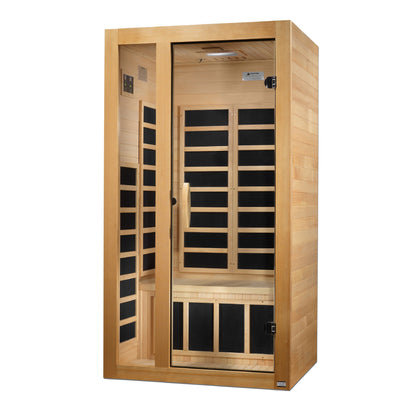 Golden Designs "Gracia" 1-2 Person Low EMF FAR IR Sauna - DYN-6119-01